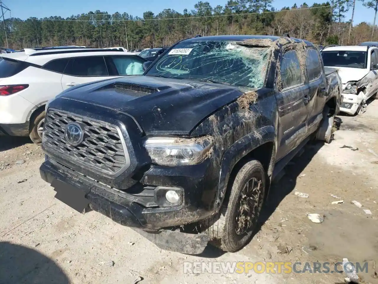 2 Photograph of a damaged car 3TMCZ5AN7LM323585 TOYOTA TACOMA 2020