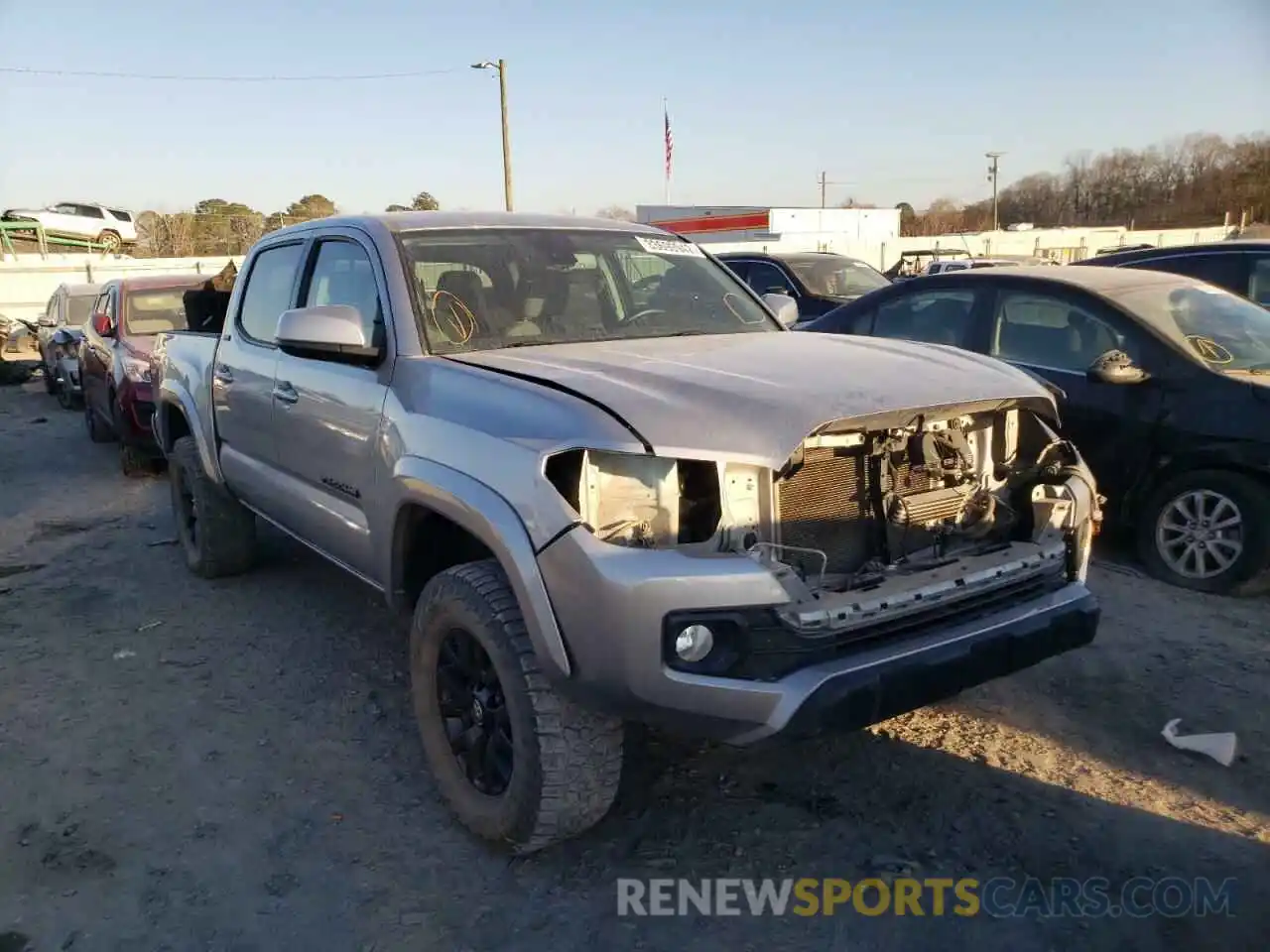 1 Photograph of a damaged car 3TMCZ5AN7LM332643 TOYOTA TACOMA 2020