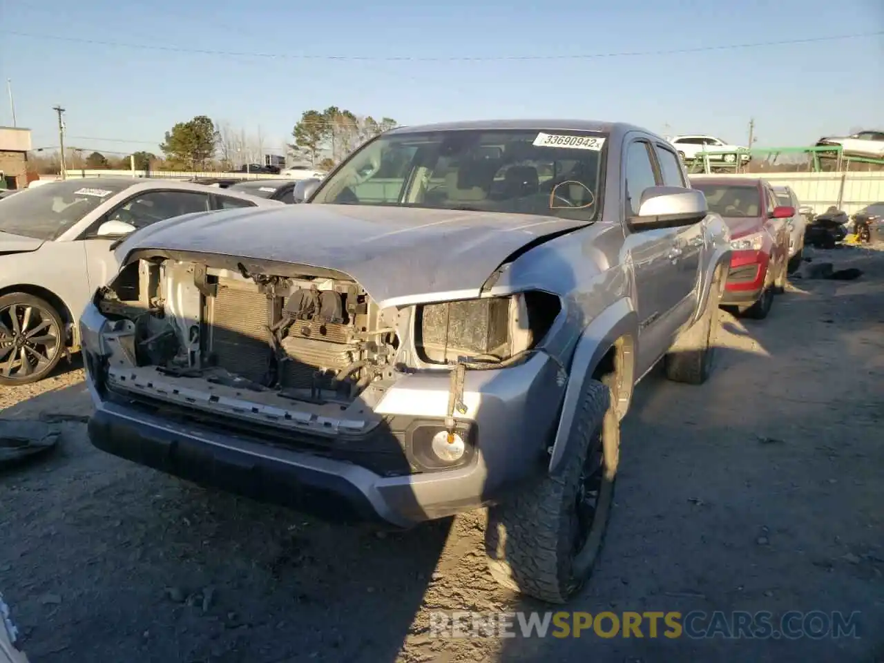 2 Photograph of a damaged car 3TMCZ5AN7LM332643 TOYOTA TACOMA 2020