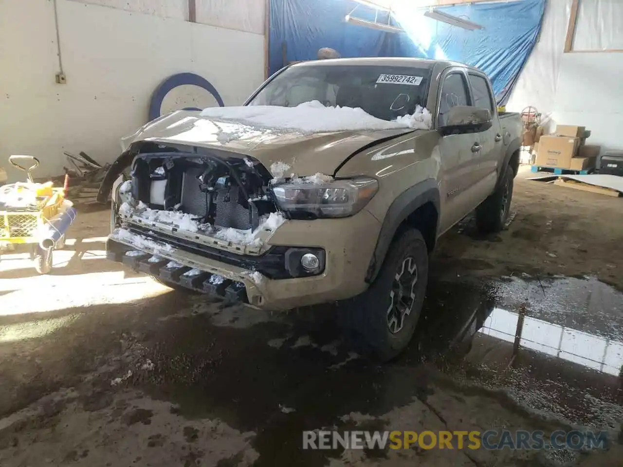 2 Photograph of a damaged car 3TMCZ5AN7LM348177 TOYOTA TACOMA 2020