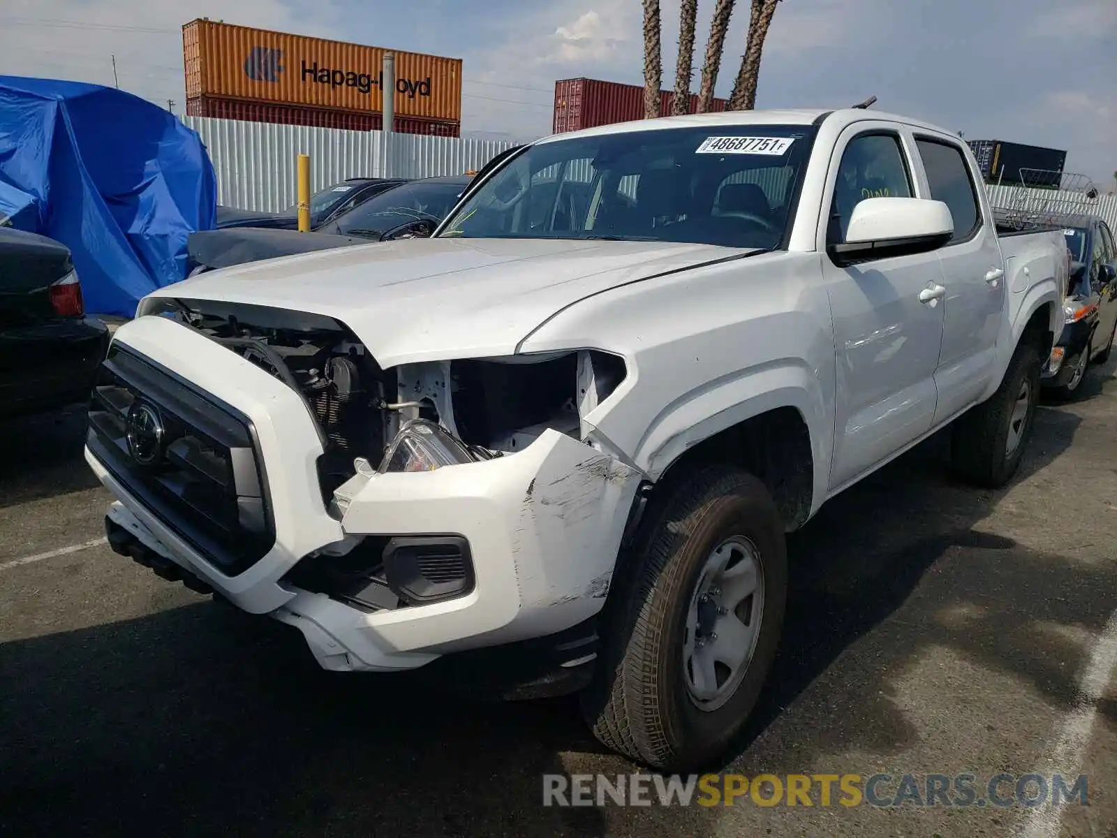 2 Photograph of a damaged car 3TMCZ5AN7LM349832 TOYOTA TACOMA 2020