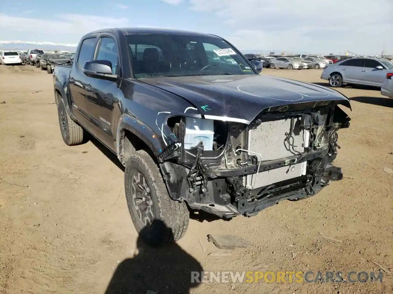 1 Photograph of a damaged car 3TMCZ5AN7LM350950 TOYOTA TACOMA 2020