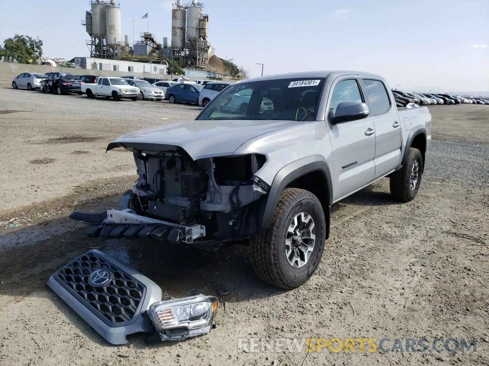 2 Photograph of a damaged car 3TMCZ5AN7LM353377 TOYOTA TACOMA 2020