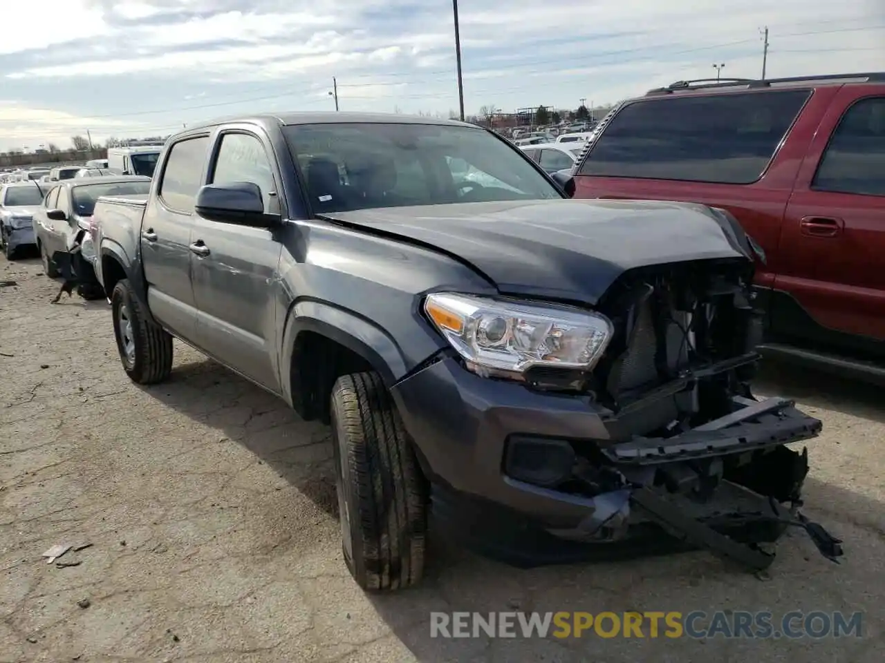 1 Photograph of a damaged car 3TMCZ5AN7LM357669 TOYOTA TACOMA 2020