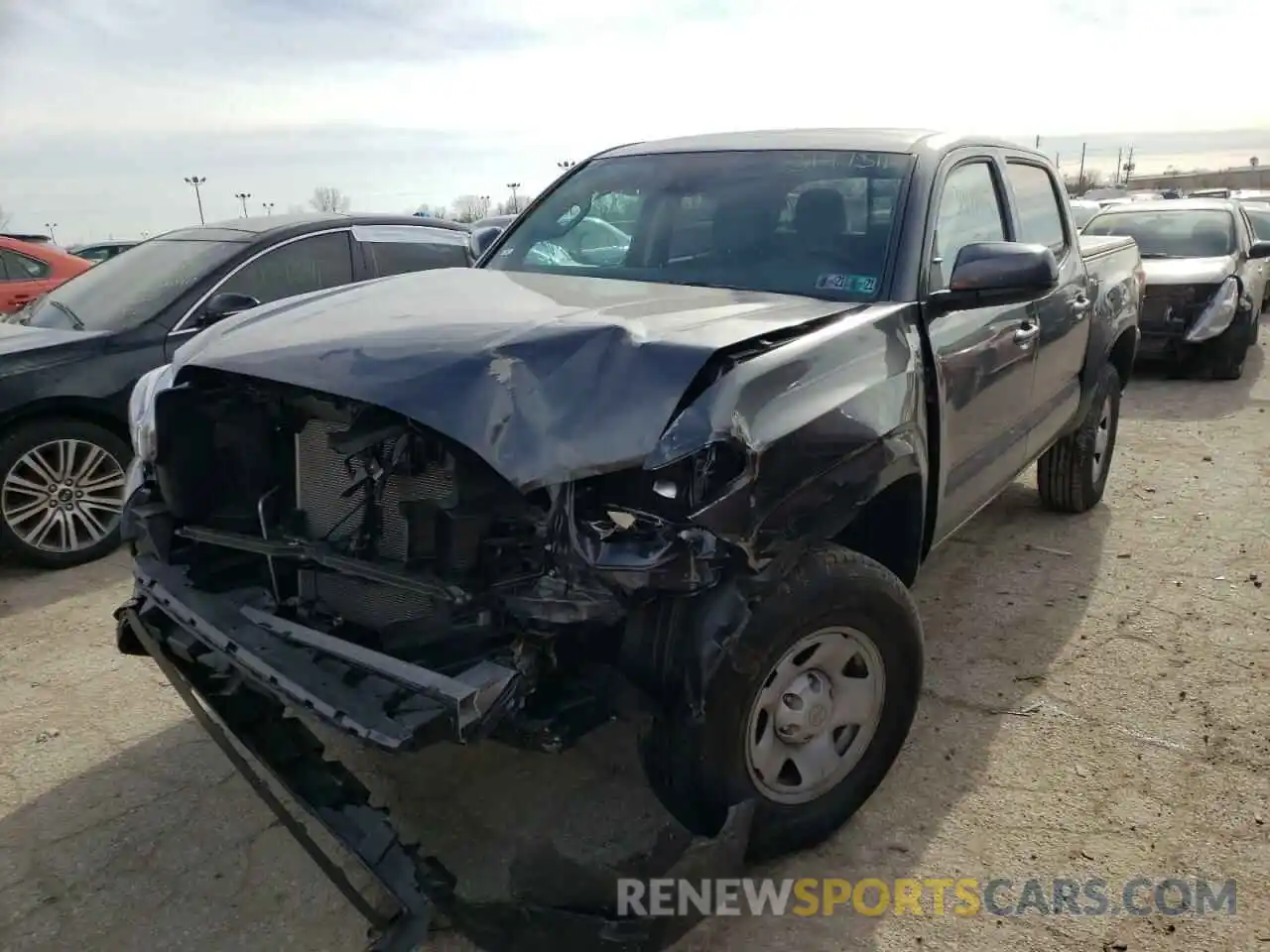 2 Photograph of a damaged car 3TMCZ5AN7LM357669 TOYOTA TACOMA 2020