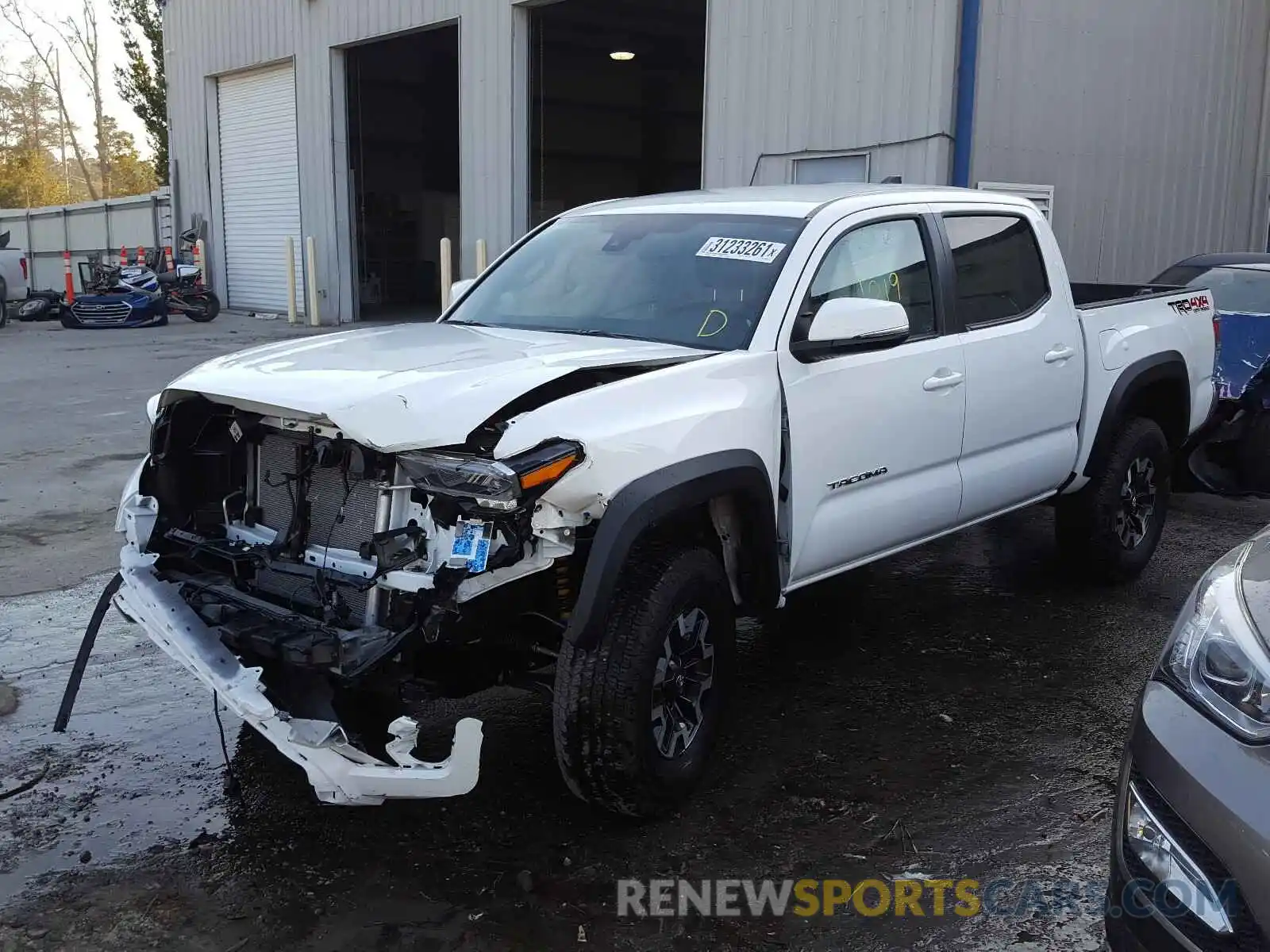 2 Photograph of a damaged car 3TMCZ5AN7LM360684 TOYOTA TACOMA 2020