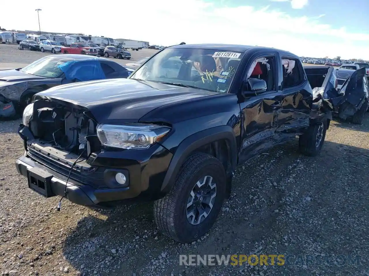 2 Photograph of a damaged car 3TMCZ5AN8LM288250 TOYOTA TACOMA 2020