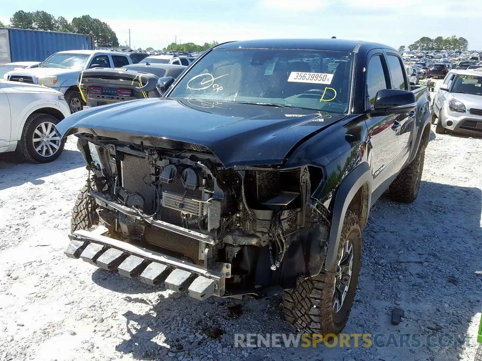 2 Photograph of a damaged car 3TMCZ5AN8LM293237 TOYOTA TACOMA 2020