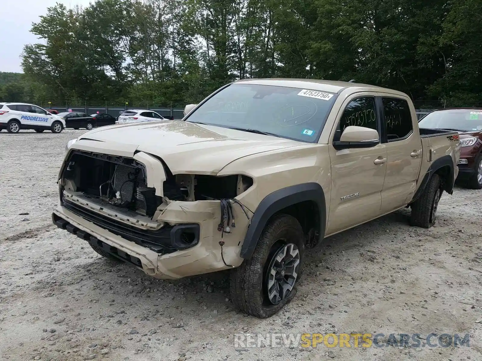 2 Photograph of a damaged car 3TMCZ5AN8LM293707 TOYOTA TACOMA 2020