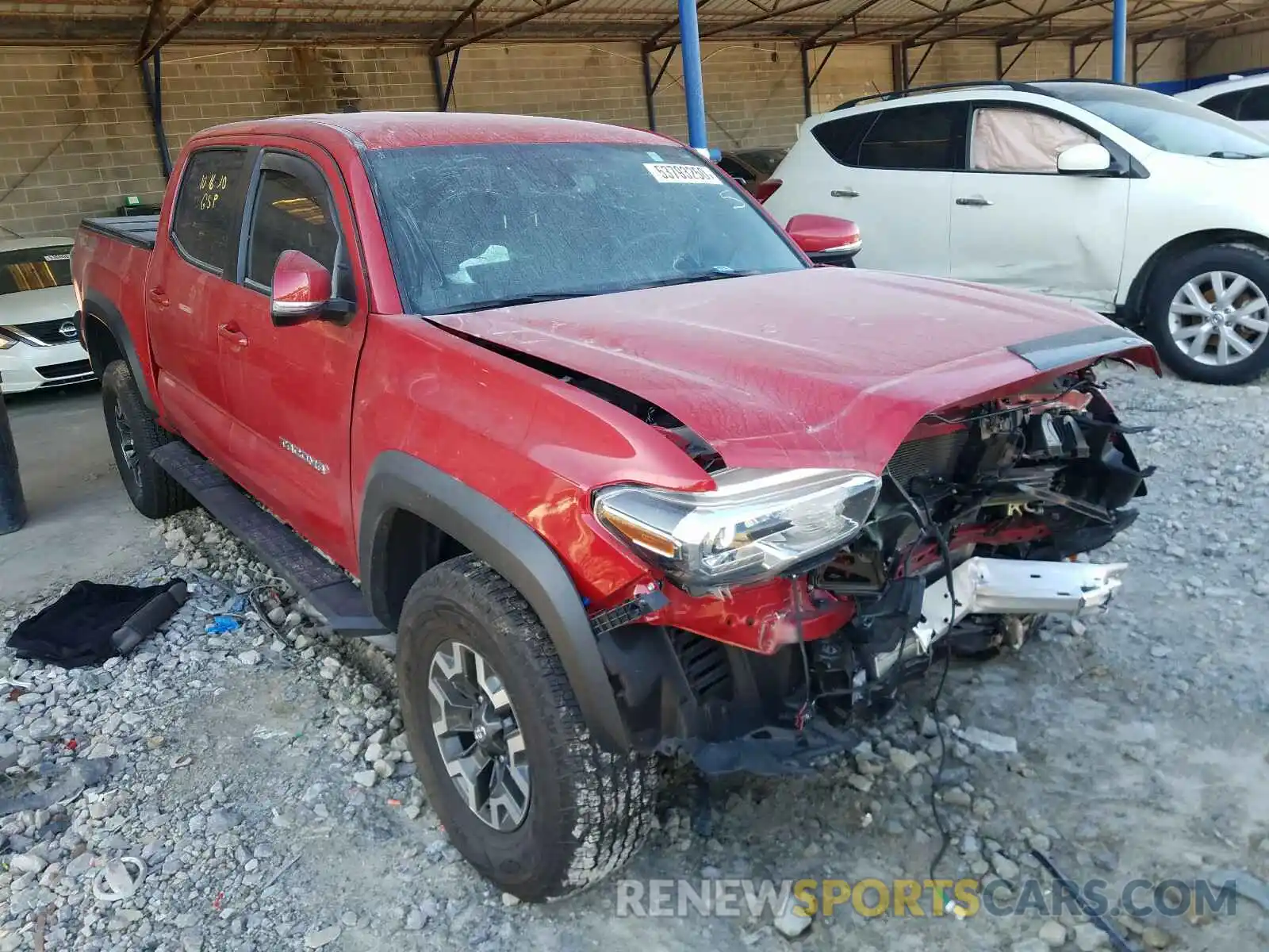 1 Photograph of a damaged car 3TMCZ5AN8LM300249 TOYOTA TACOMA 2020