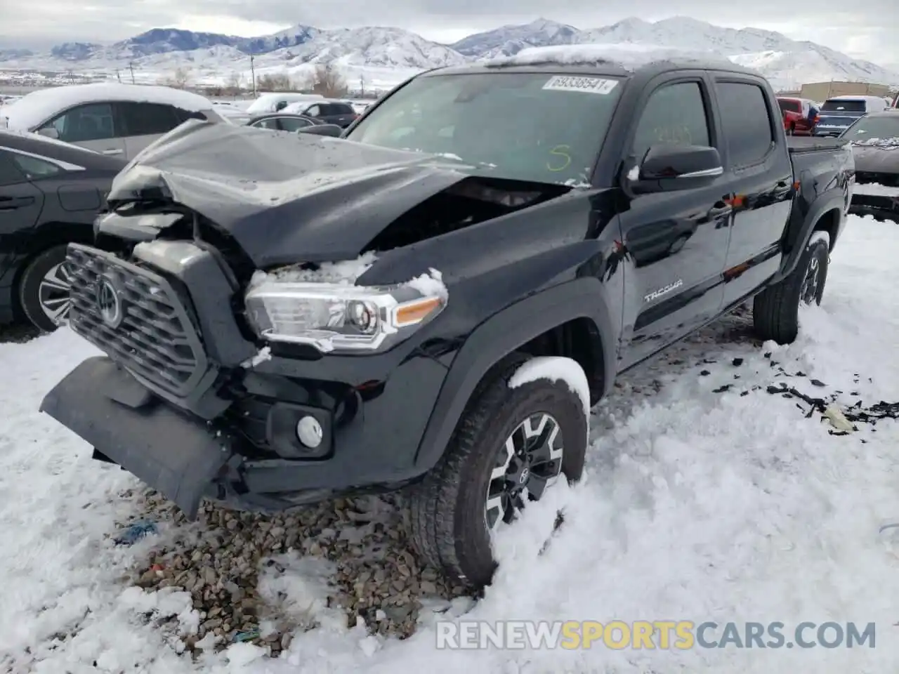 2 Photograph of a damaged car 3TMCZ5AN8LM300476 TOYOTA TACOMA 2020