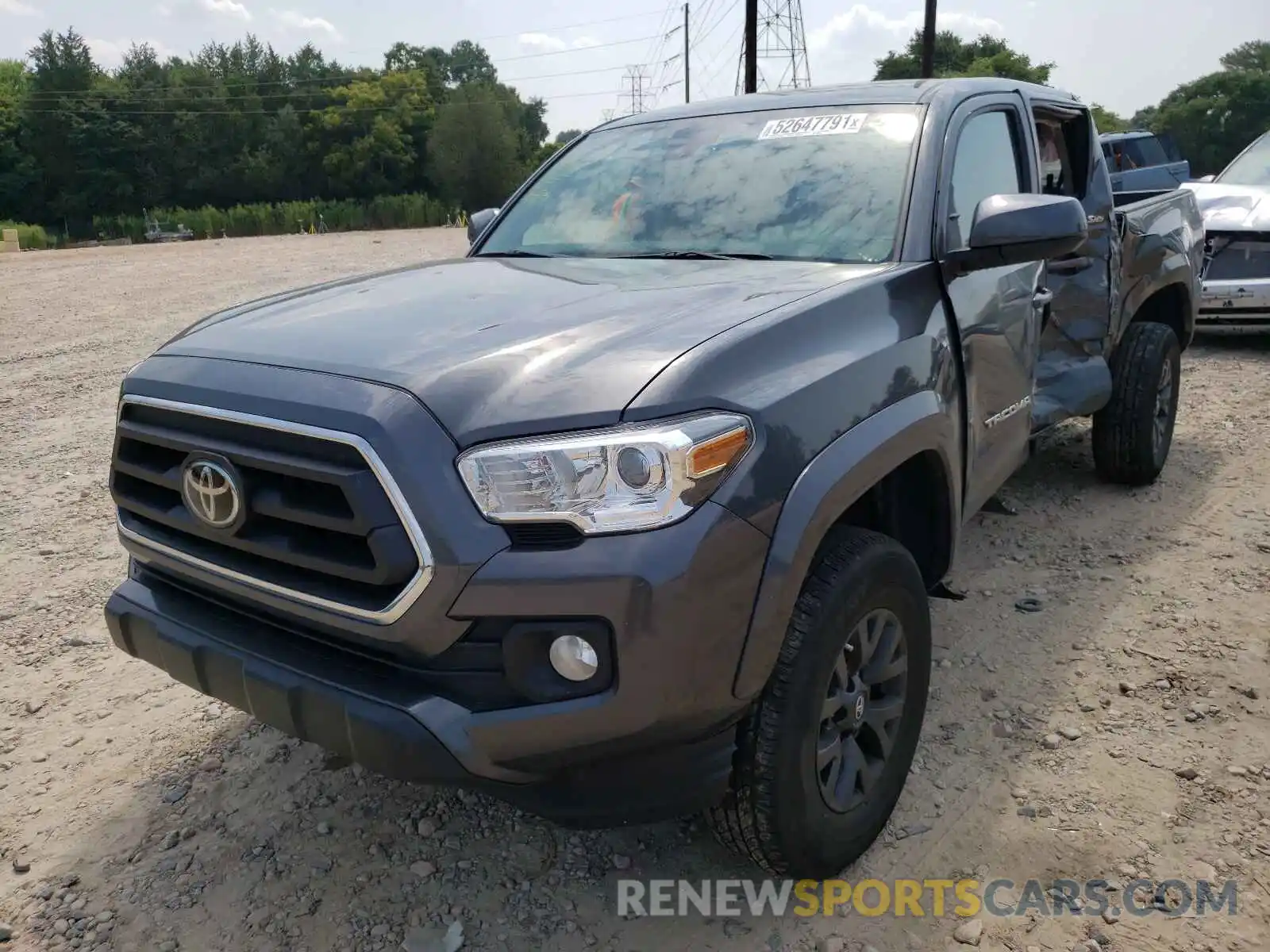 2 Photograph of a damaged car 3TMCZ5AN8LM303006 TOYOTA TACOMA 2020