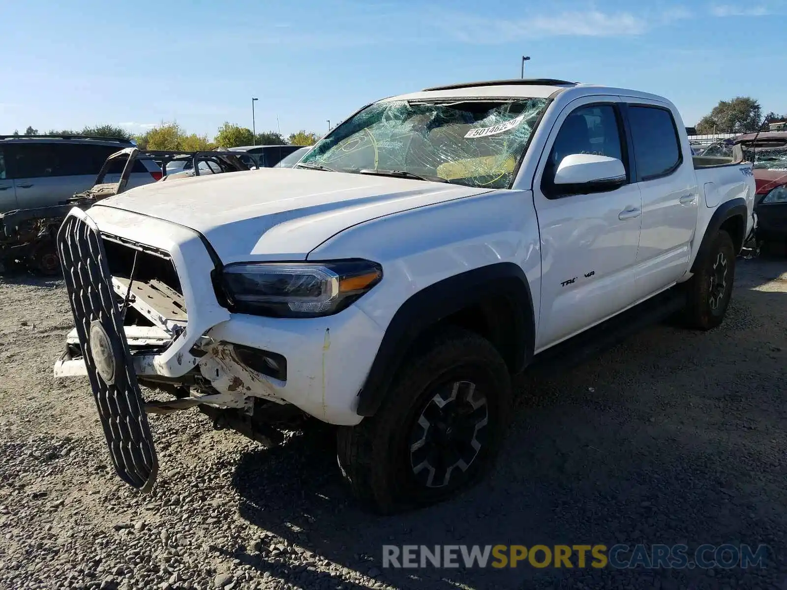 2 Photograph of a damaged car 3TMCZ5AN8LM303121 TOYOTA TACOMA 2020