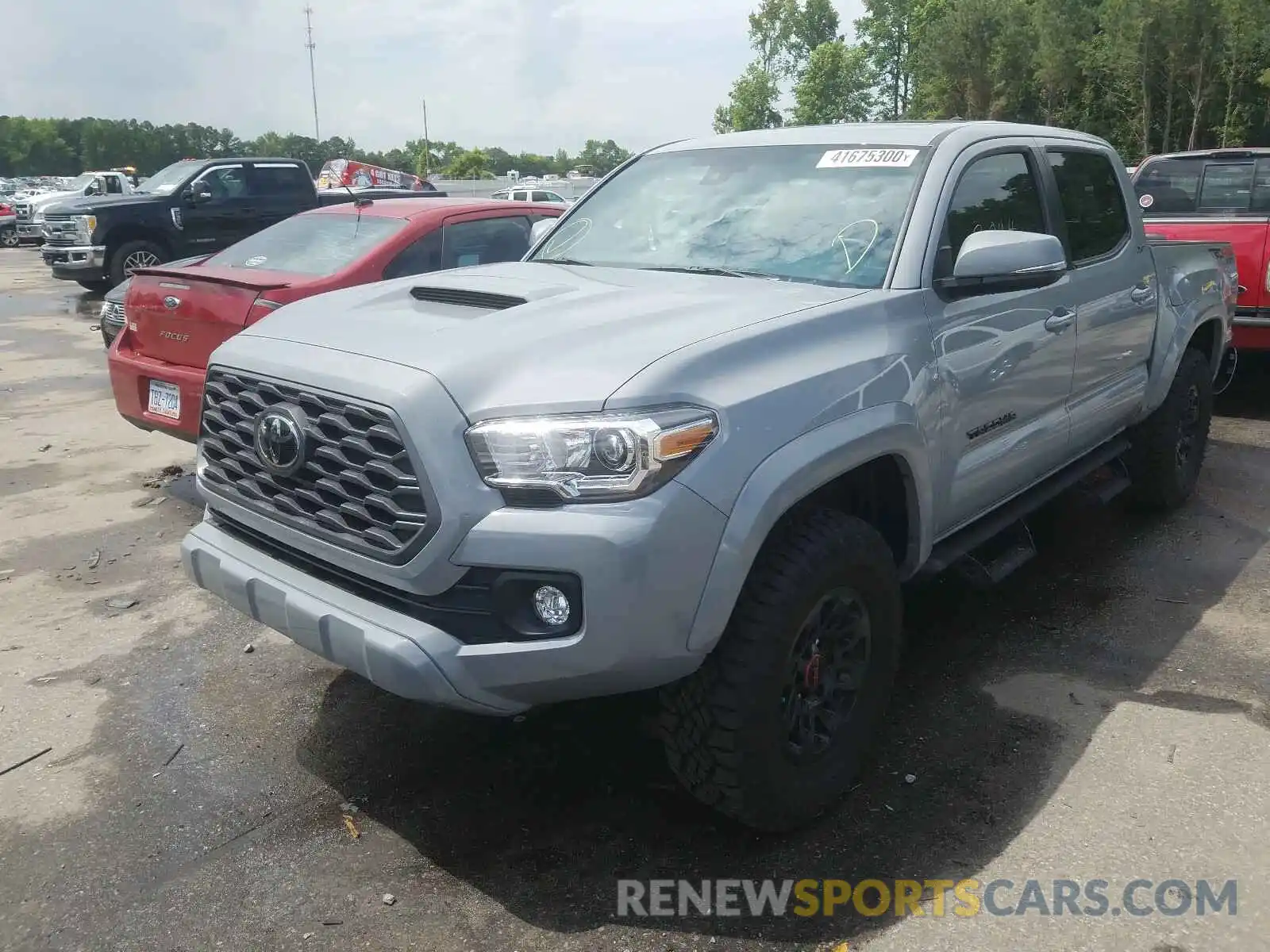 2 Photograph of a damaged car 3TMCZ5AN8LM305743 TOYOTA TACOMA 2020