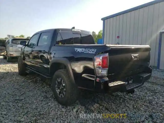 3 Photograph of a damaged car 3TMCZ5AN8LM307556 TOYOTA TACOMA 2020