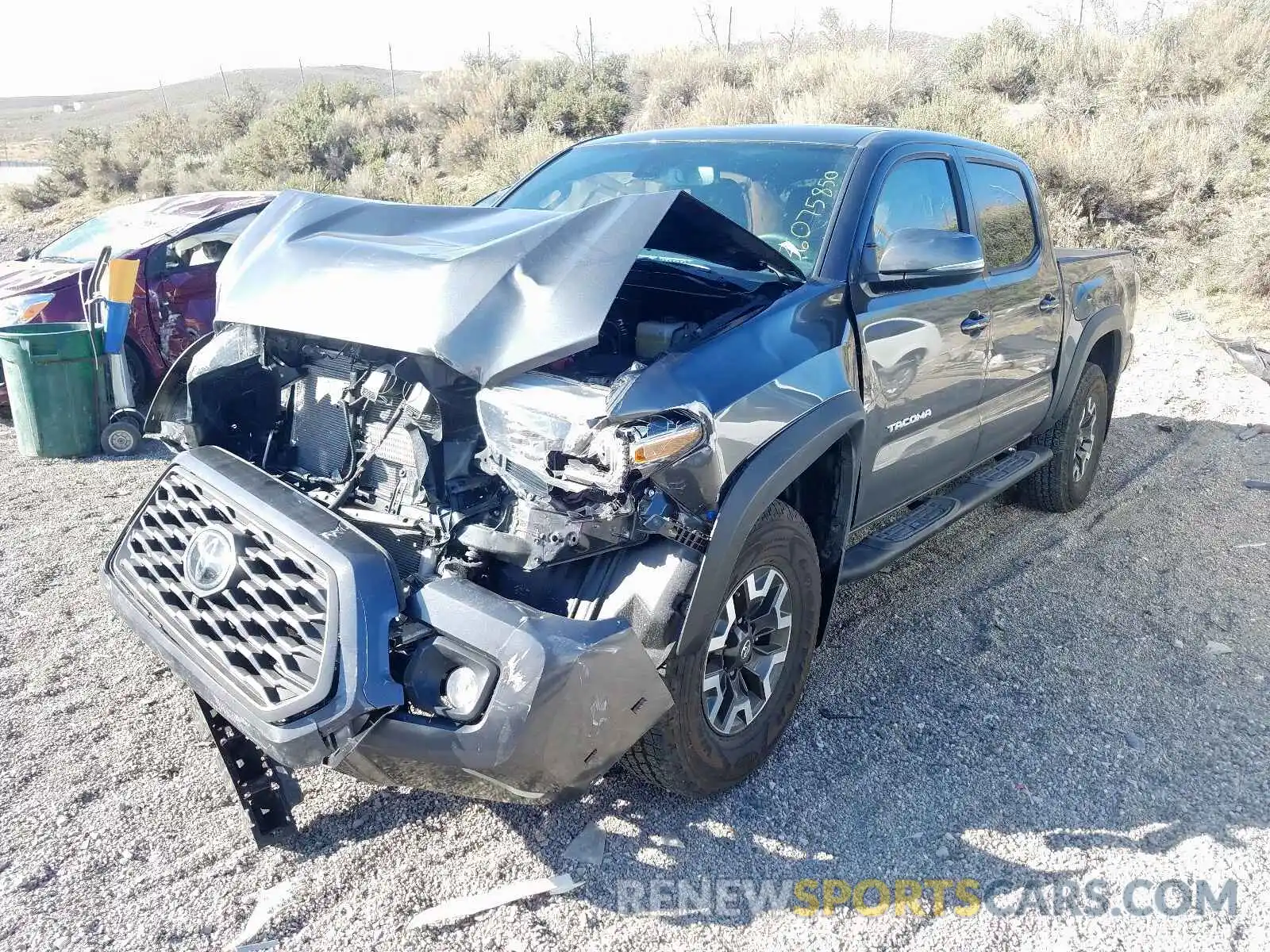 2 Photograph of a damaged car 3TMCZ5AN8LM308271 TOYOTA TACOMA 2020