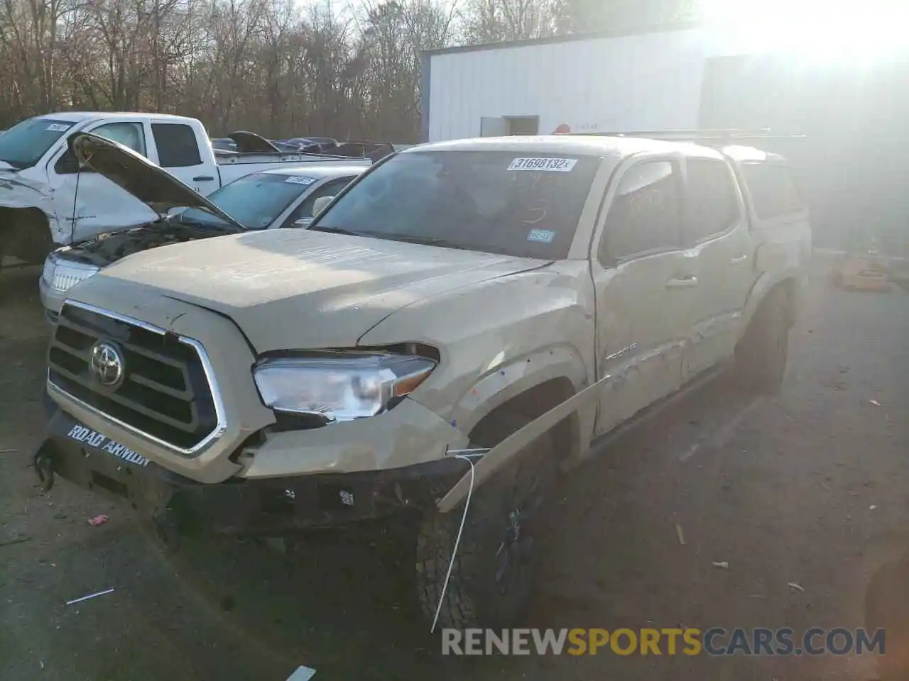 2 Photograph of a damaged car 3TMCZ5AN8LM309730 TOYOTA TACOMA 2020