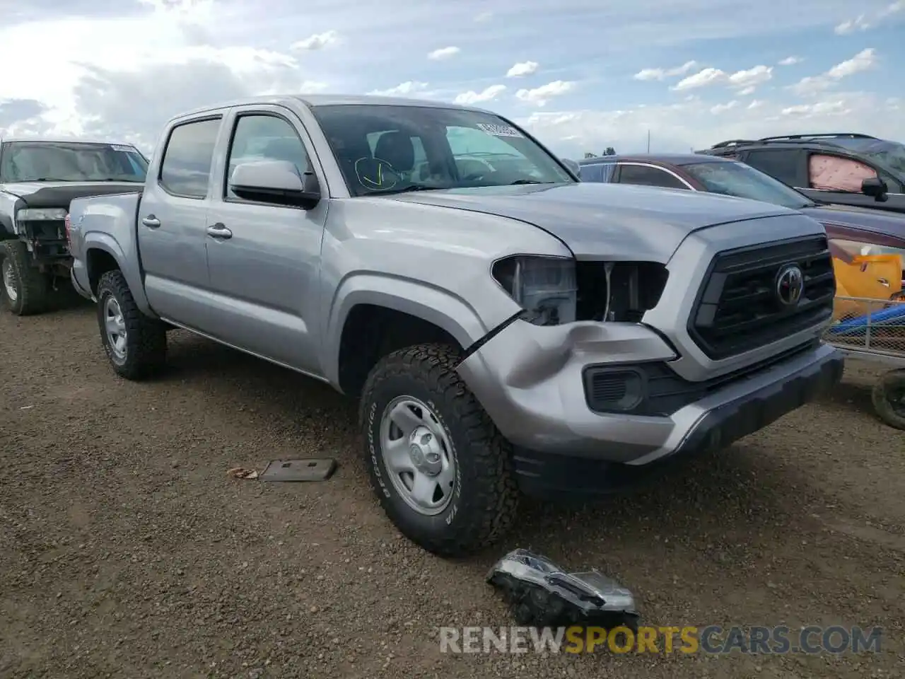 1 Photograph of a damaged car 3TMCZ5AN8LM309825 TOYOTA TACOMA 2020