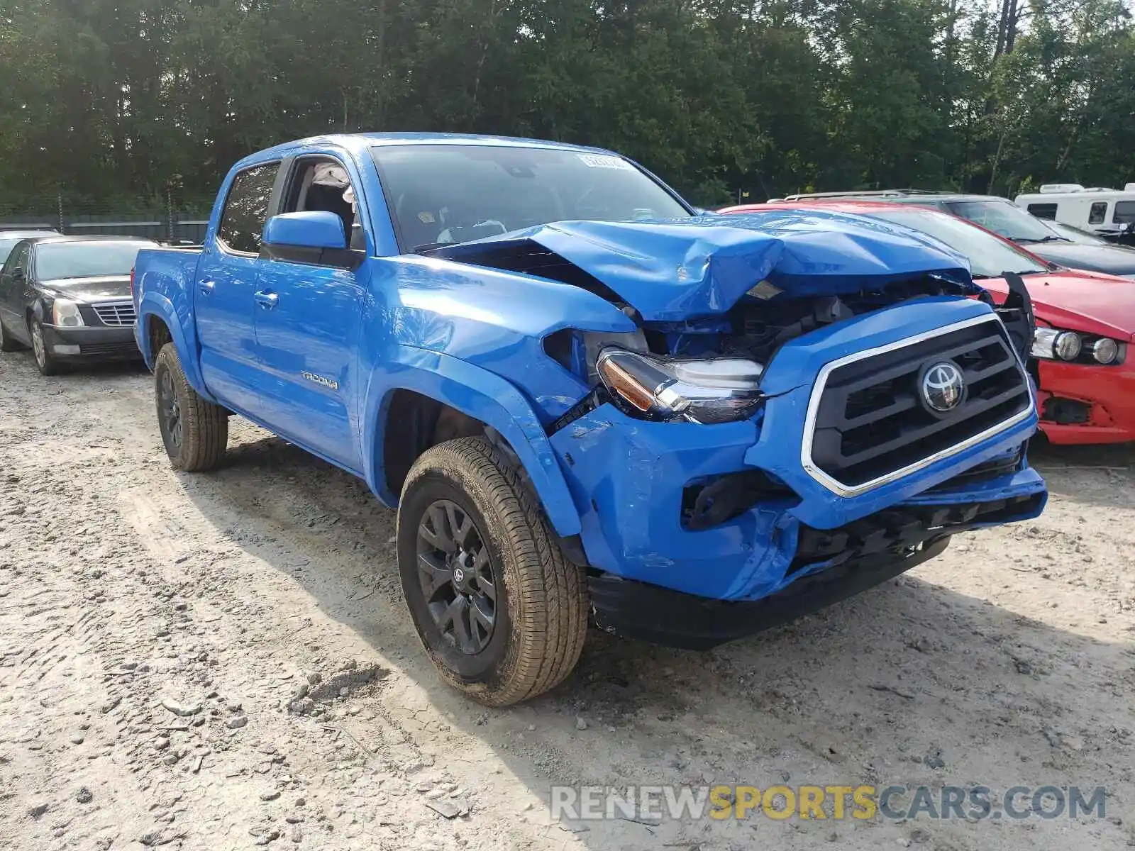 1 Photograph of a damaged car 3TMCZ5AN8LM314975 TOYOTA TACOMA 2020