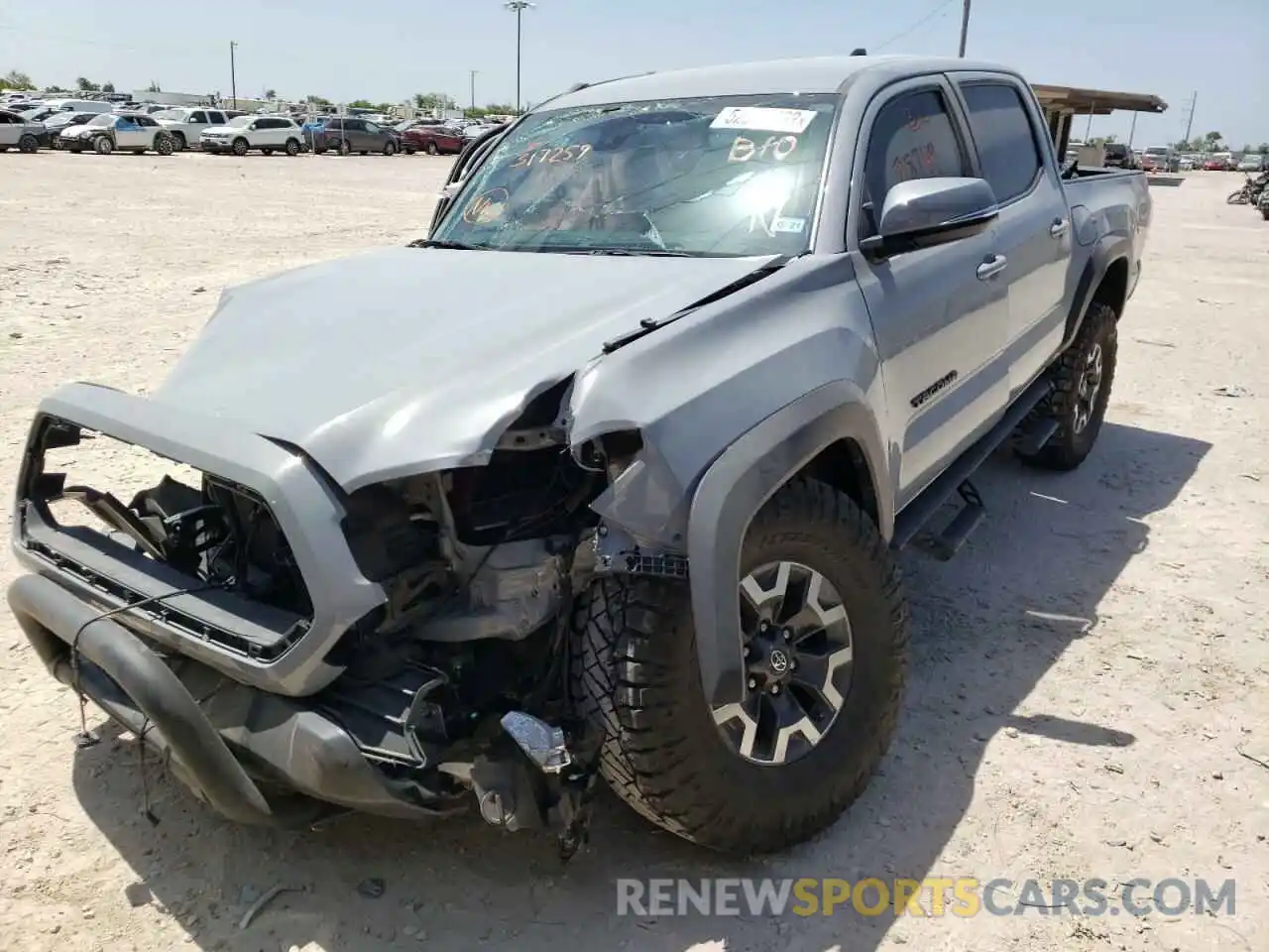 2 Photograph of a damaged car 3TMCZ5AN8LM317259 TOYOTA TACOMA 2020