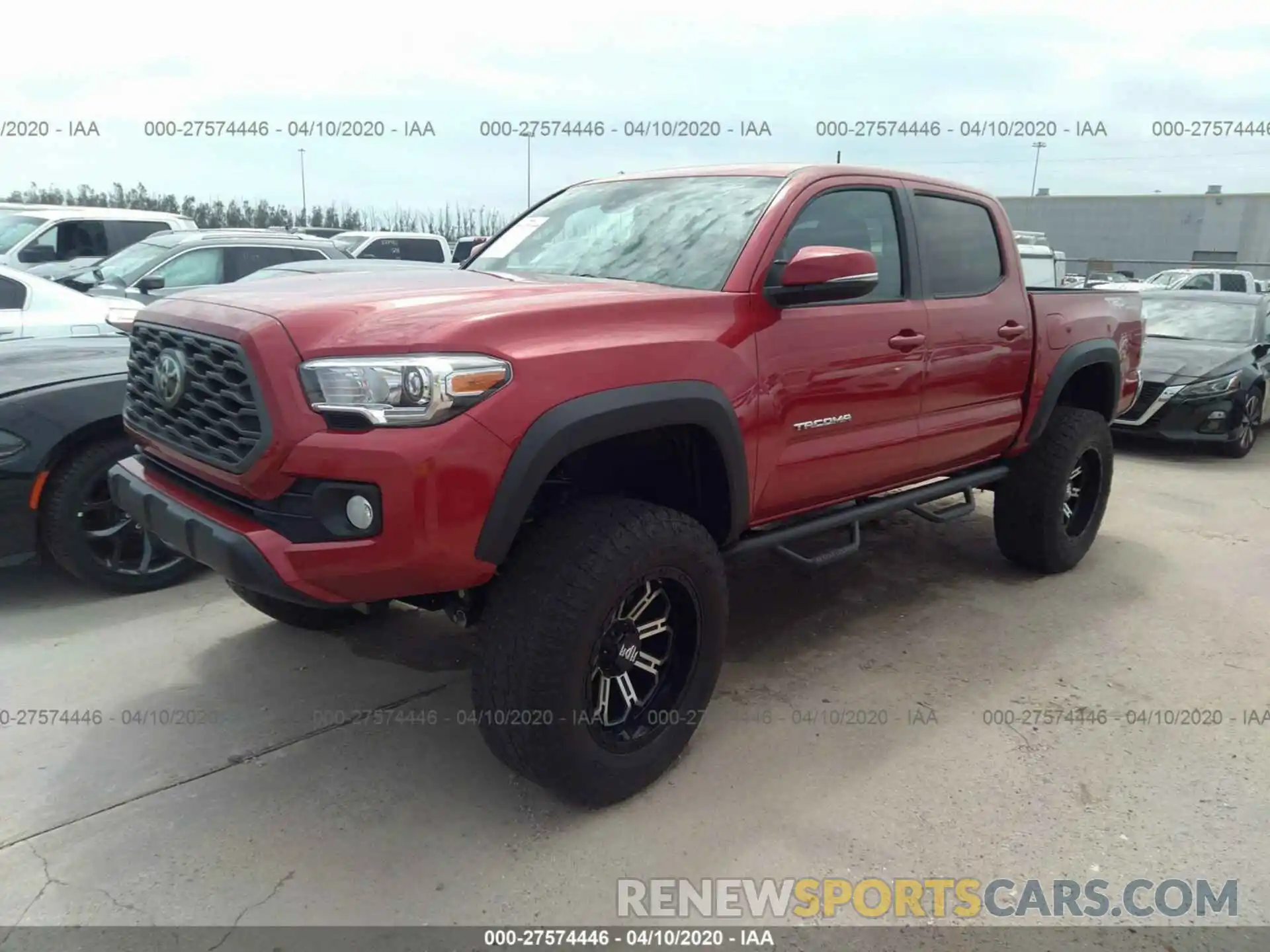 2 Photograph of a damaged car 3TMCZ5AN8LM319965 TOYOTA TACOMA 2020