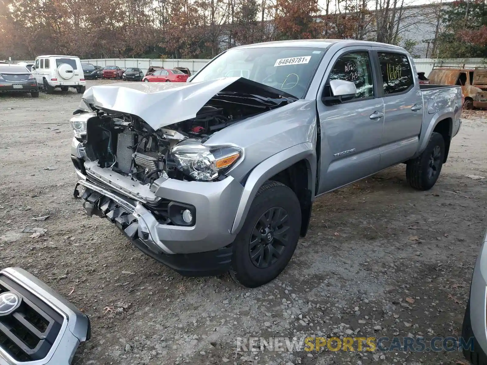 2 Photograph of a damaged car 3TMCZ5AN8LM321022 TOYOTA TACOMA 2020