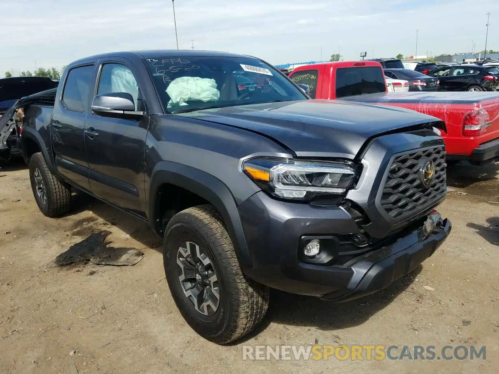 1 Photograph of a damaged car 3TMCZ5AN8LM321960 TOYOTA TACOMA 2020