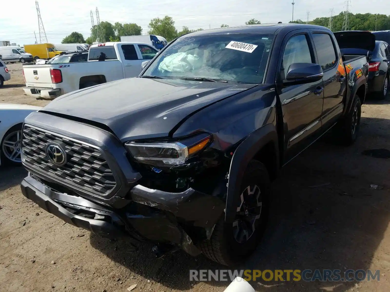 2 Photograph of a damaged car 3TMCZ5AN8LM321960 TOYOTA TACOMA 2020