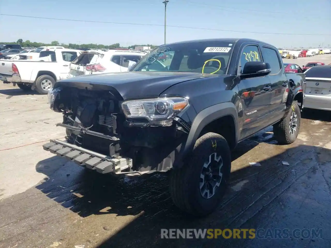 2 Photograph of a damaged car 3TMCZ5AN8LM322056 TOYOTA TACOMA 2020