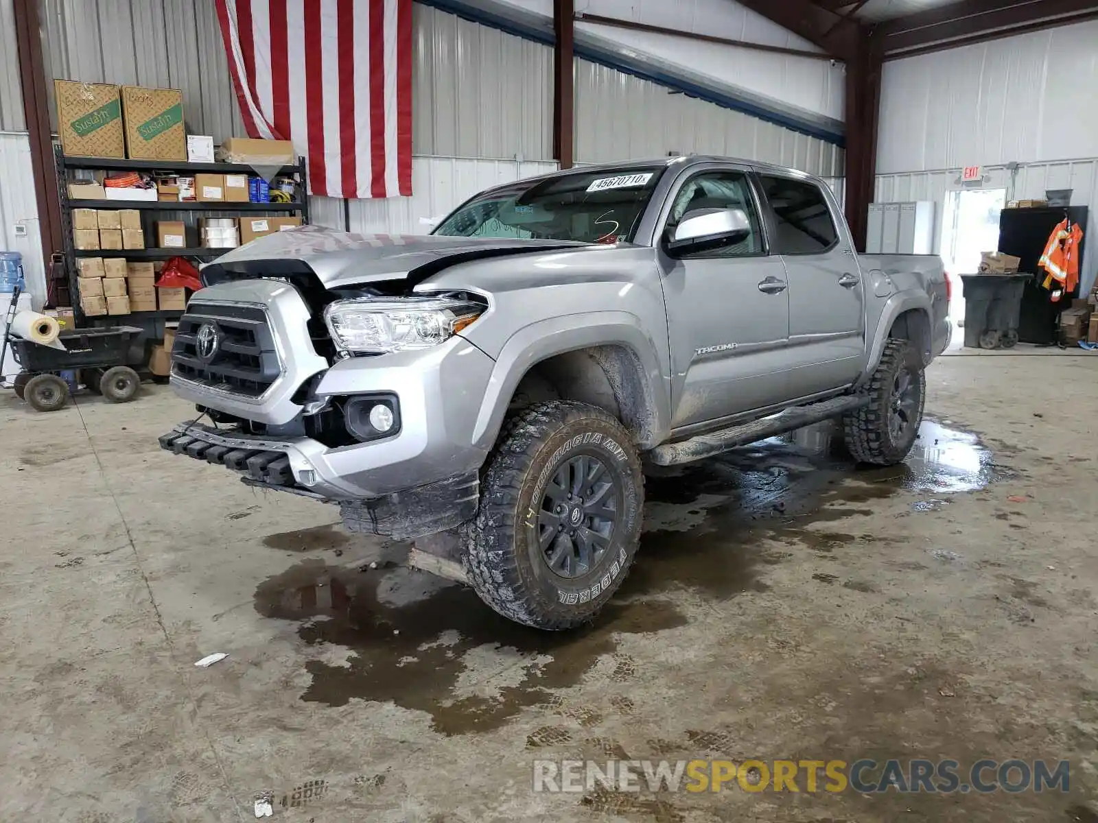 2 Photograph of a damaged car 3TMCZ5AN8LM326365 TOYOTA TACOMA 2020