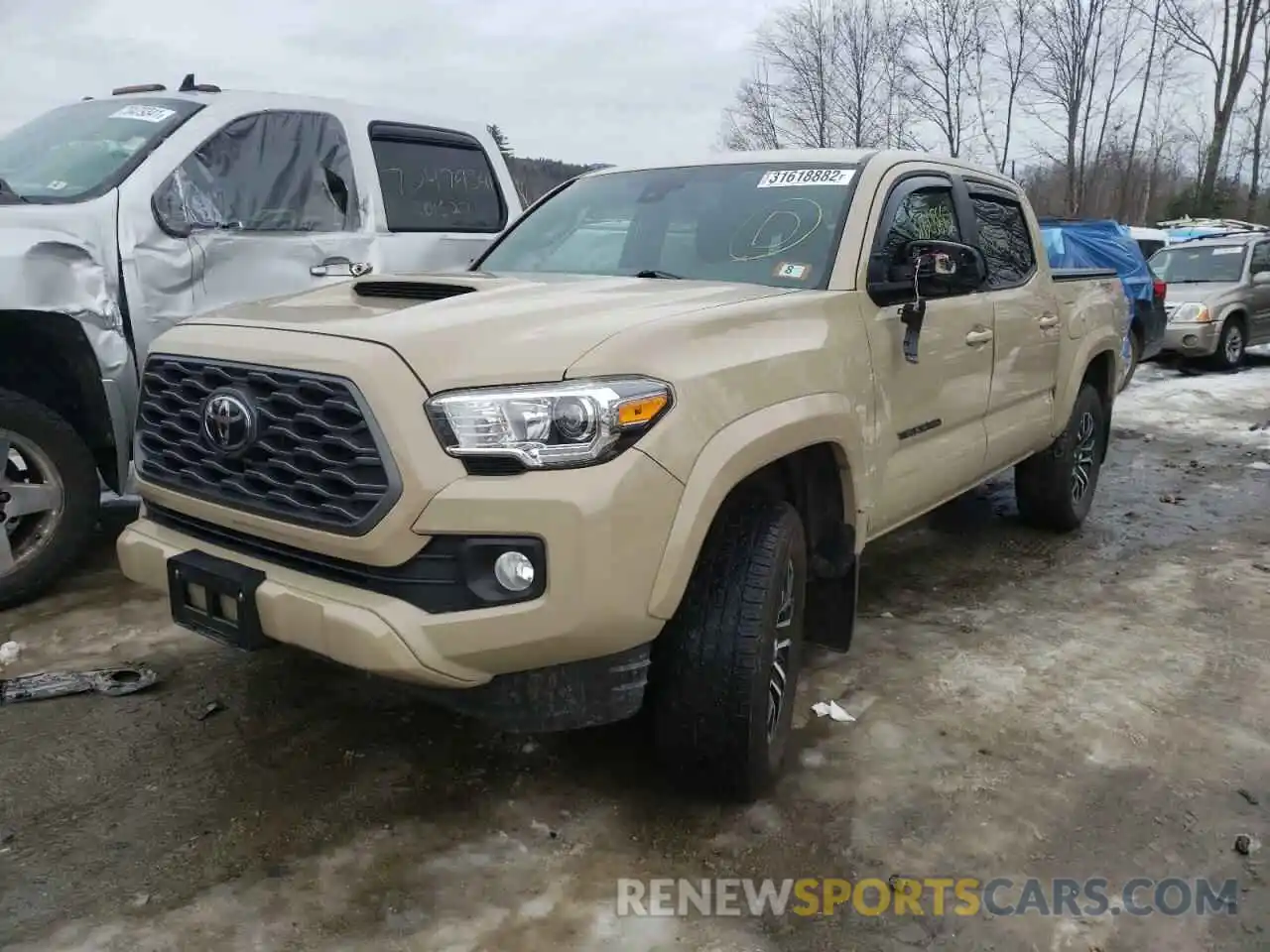 2 Photograph of a damaged car 3TMCZ5AN8LM328102 TOYOTA TACOMA 2020