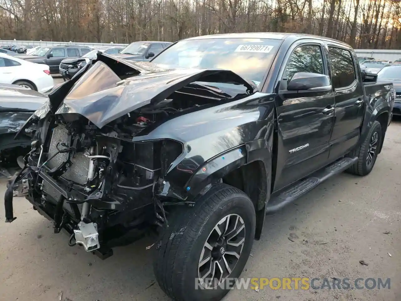 2 Photograph of a damaged car 3TMCZ5AN8LM328990 TOYOTA TACOMA 2020