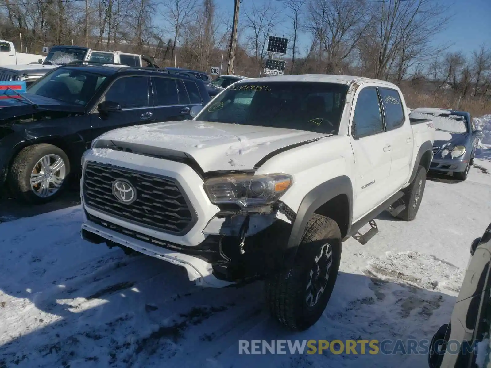 2 Photograph of a damaged car 3TMCZ5AN8LM337740 TOYOTA TACOMA 2020