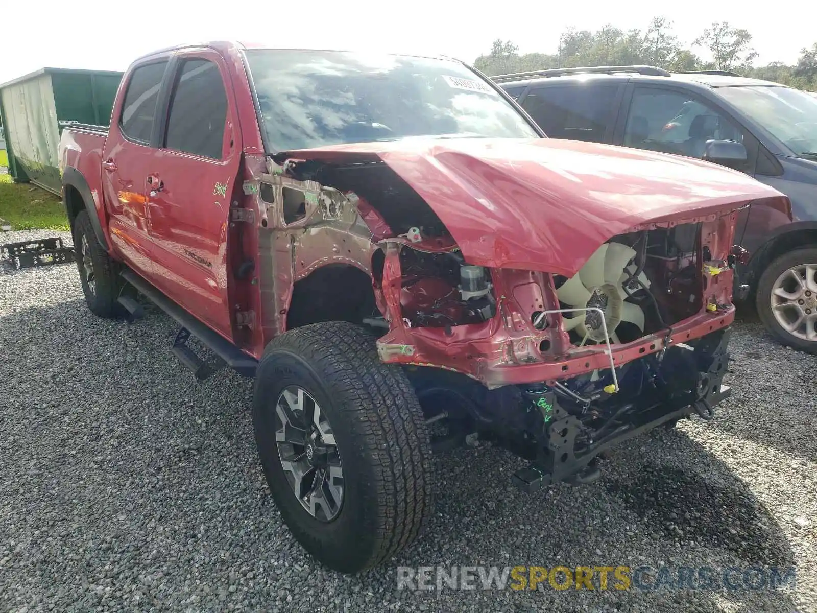 1 Photograph of a damaged car 3TMCZ5AN8LM341478 TOYOTA TACOMA 2020