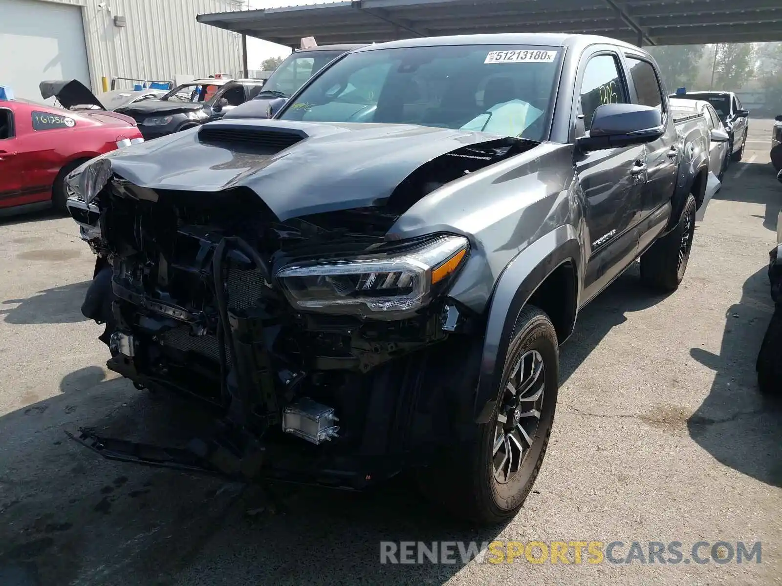 2 Photograph of a damaged car 3TMCZ5AN8LM353792 TOYOTA TACOMA 2020