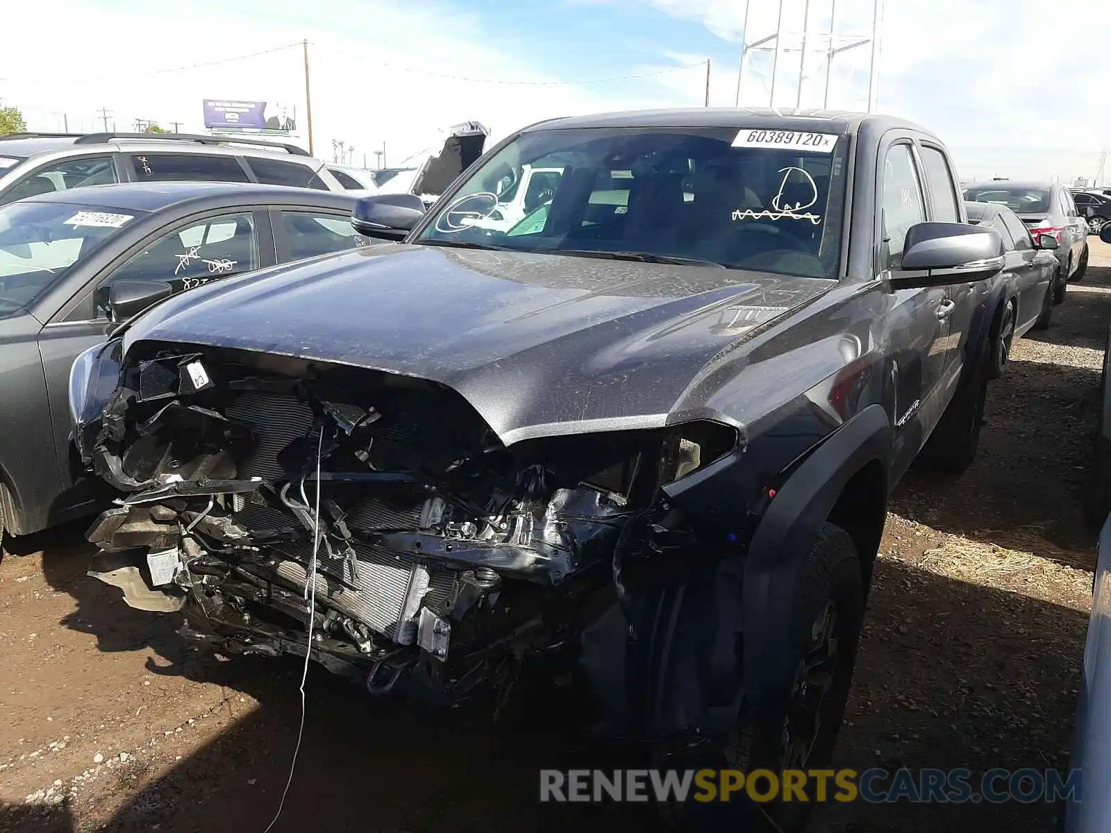 2 Photograph of a damaged car 3TMCZ5AN8LM363822 TOYOTA TACOMA 2020