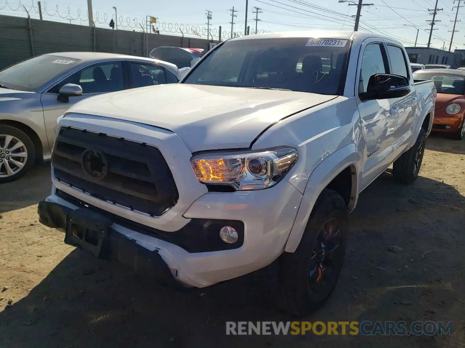 2 Photograph of a damaged car 3TMCZ5AN8LM364775 TOYOTA TACOMA 2020