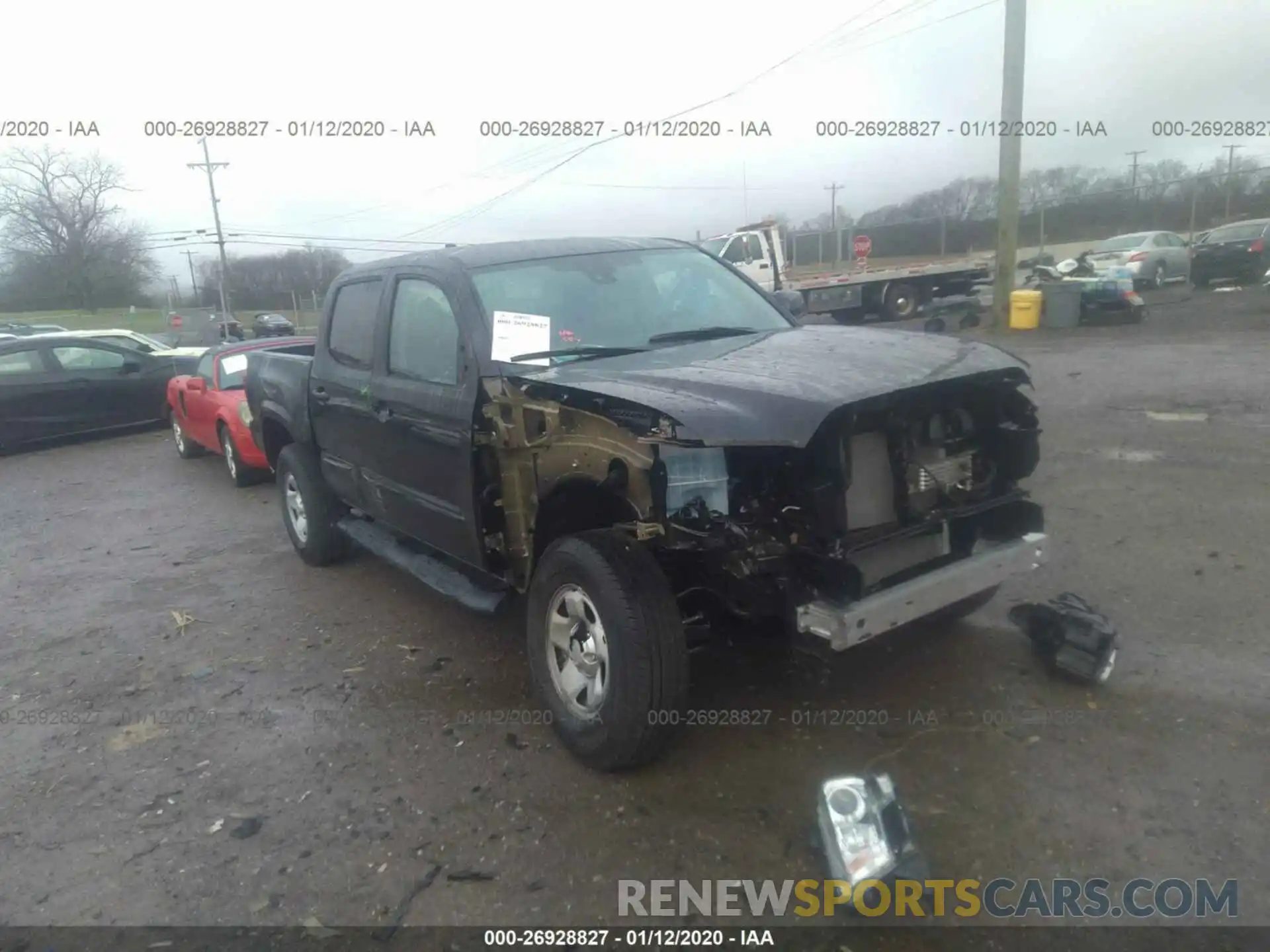 1 Photograph of a damaged car 3TMCZ5AN9LM290556 TOYOTA TACOMA 2020