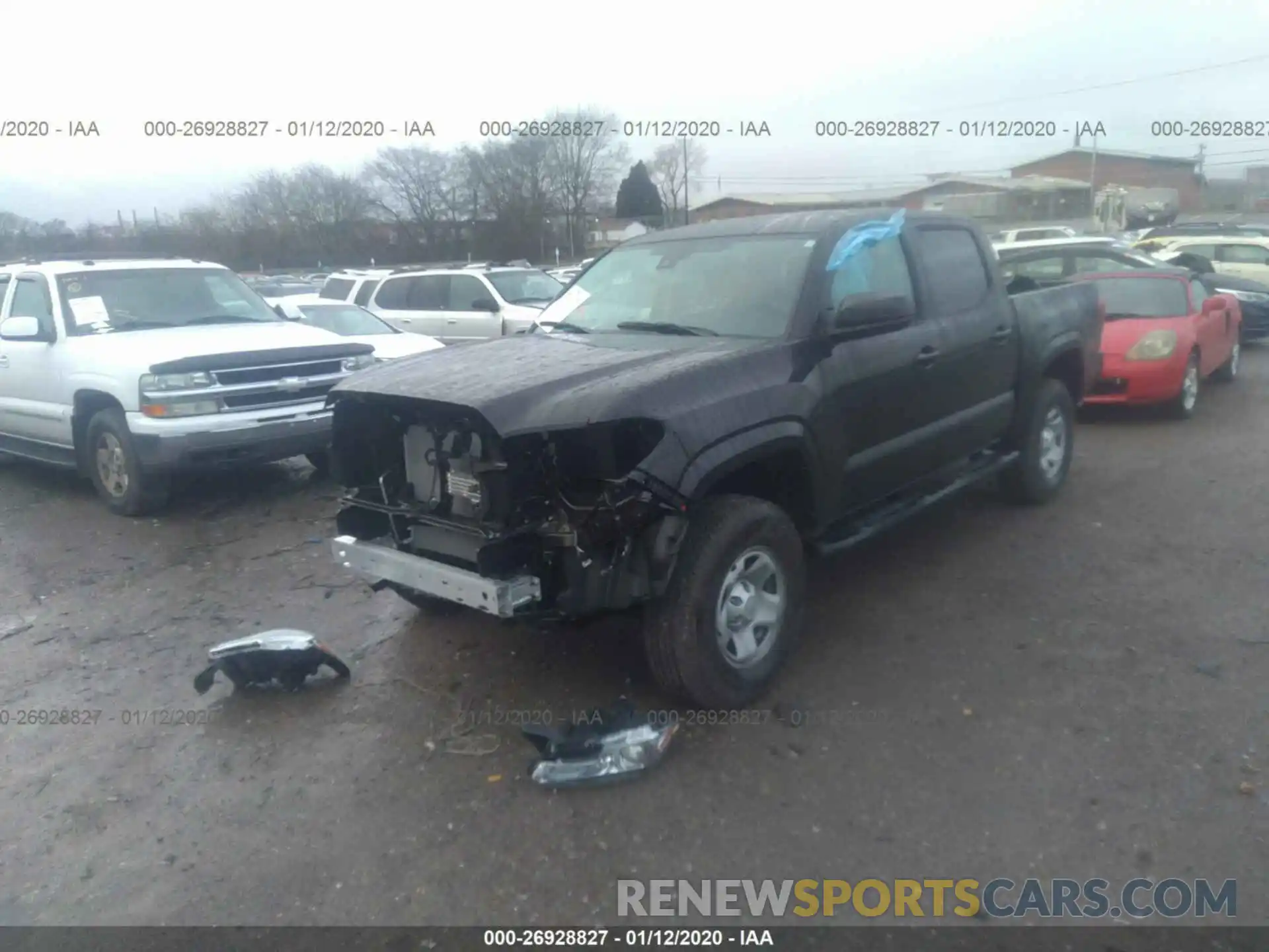 2 Photograph of a damaged car 3TMCZ5AN9LM290556 TOYOTA TACOMA 2020