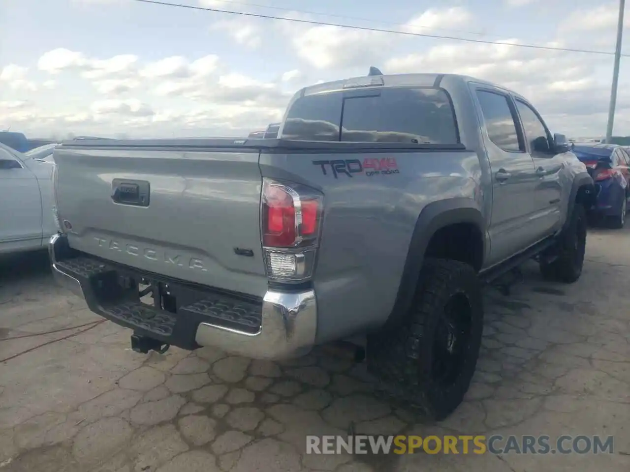 4 Photograph of a damaged car 3TMCZ5AN9LM291674 TOYOTA TACOMA 2020