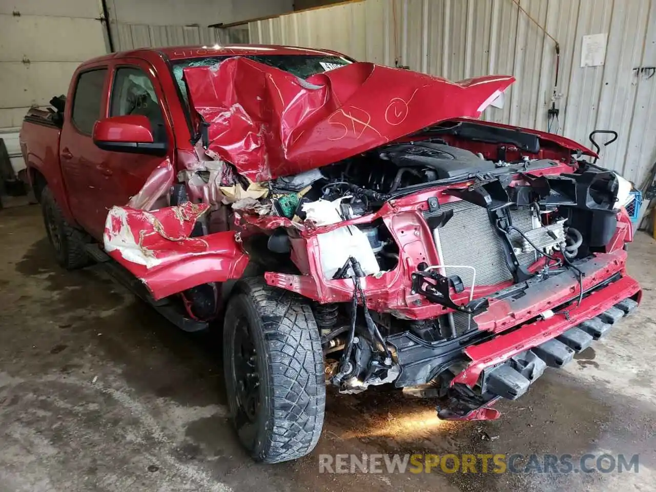 1 Photograph of a damaged car 3TMCZ5AN9LM296602 TOYOTA TACOMA 2020