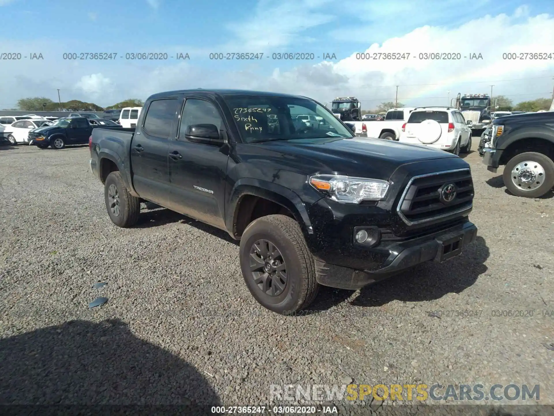 1 Photograph of a damaged car 3TMCZ5AN9LM298124 TOYOTA TACOMA 2020