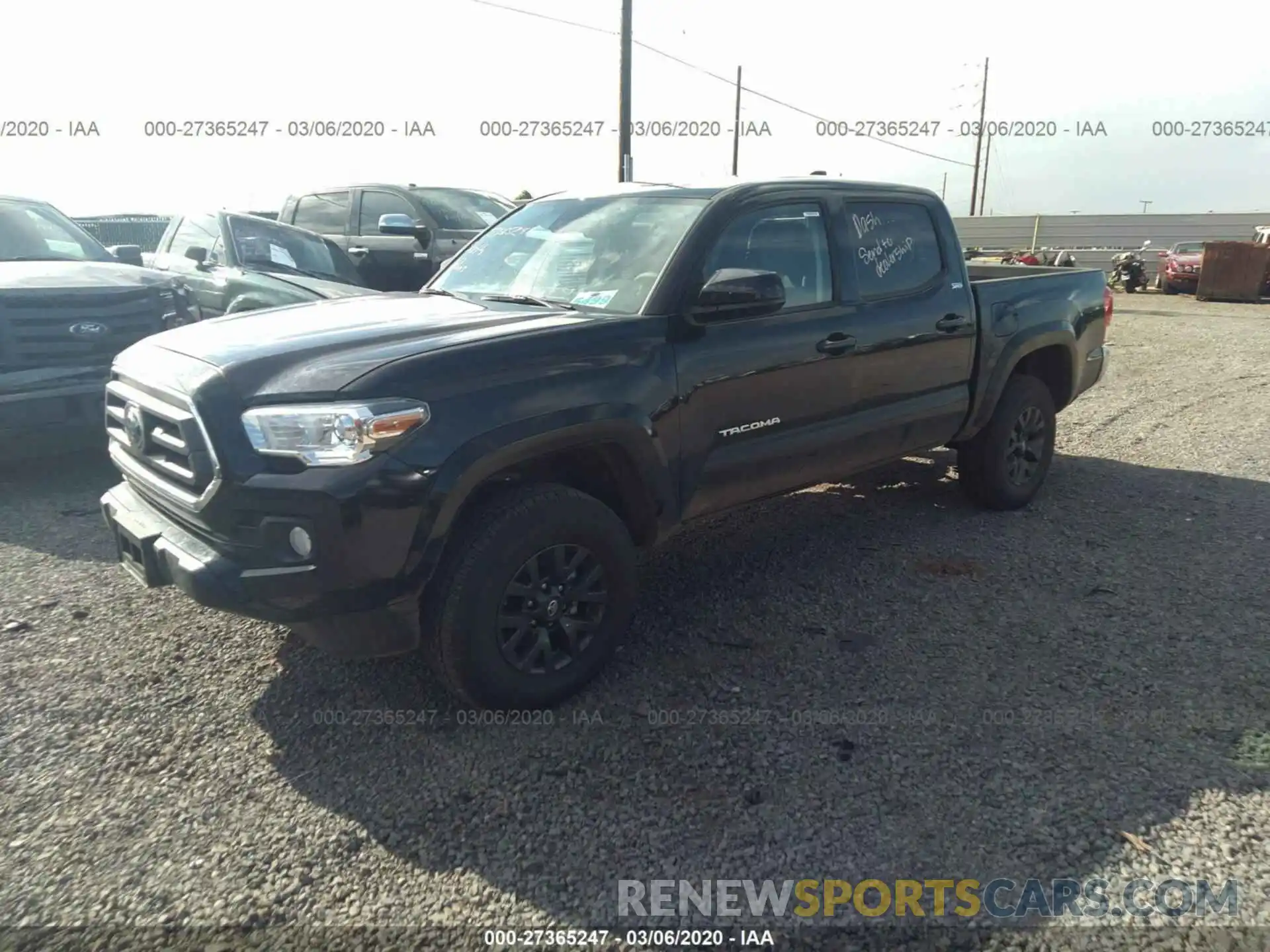 2 Photograph of a damaged car 3TMCZ5AN9LM298124 TOYOTA TACOMA 2020