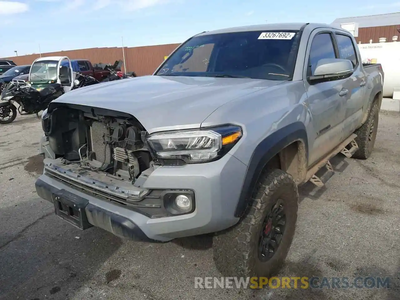 2 Photograph of a damaged car 3TMCZ5AN9LM299810 TOYOTA TACOMA 2020