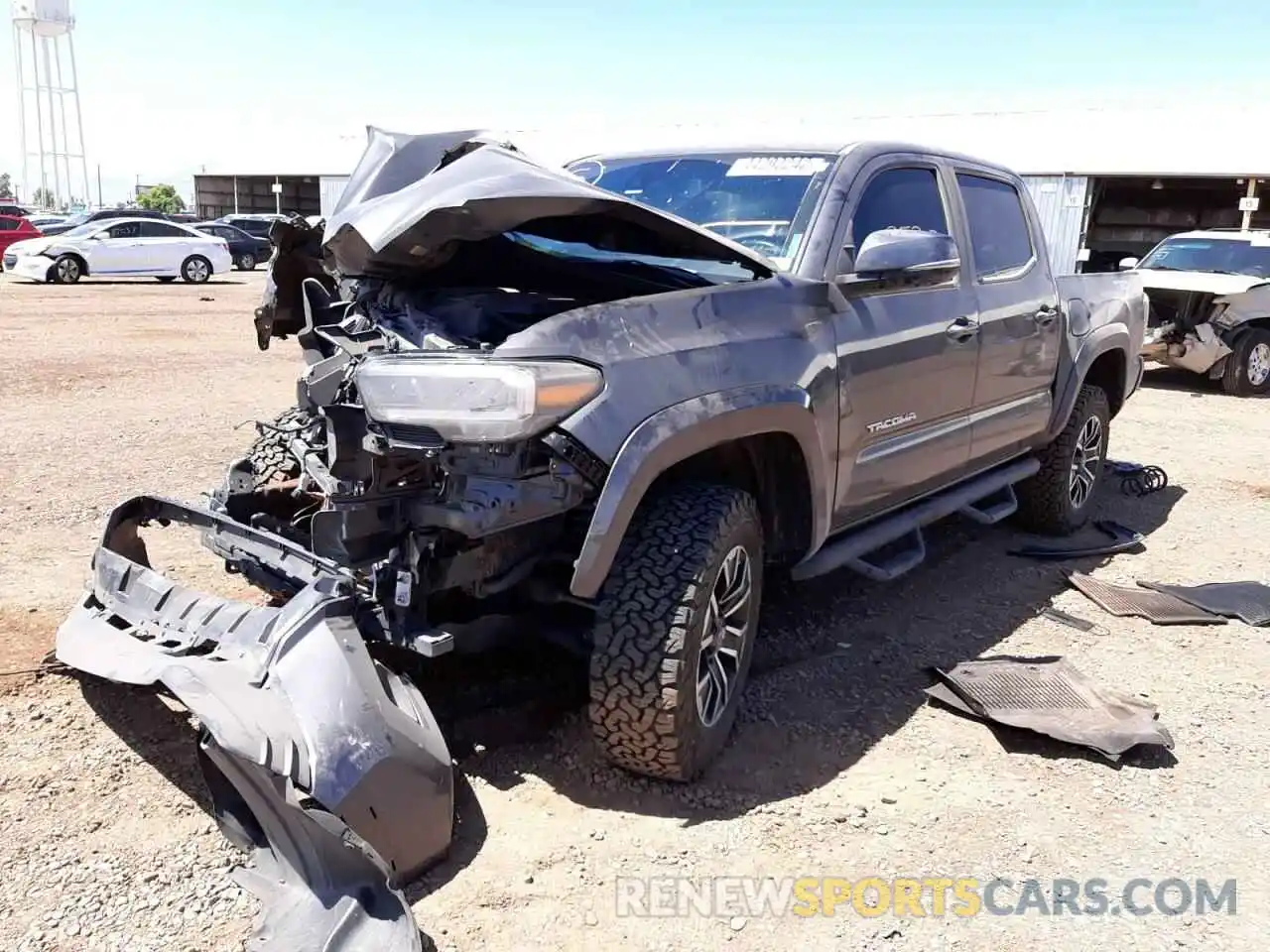 2 Photograph of a damaged car 3TMCZ5AN9LM301071 TOYOTA TACOMA 2020