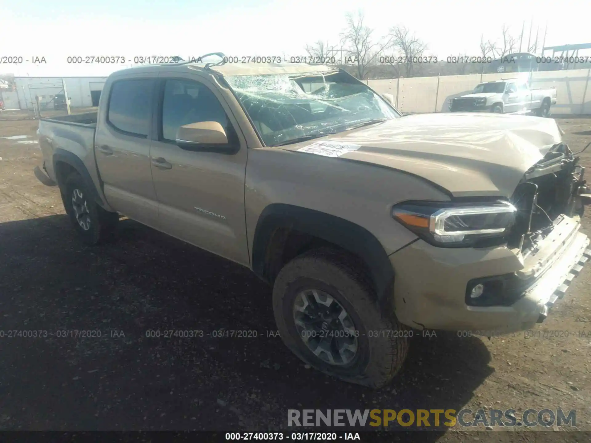 1 Photograph of a damaged car 3TMCZ5AN9LM303614 TOYOTA TACOMA 2020