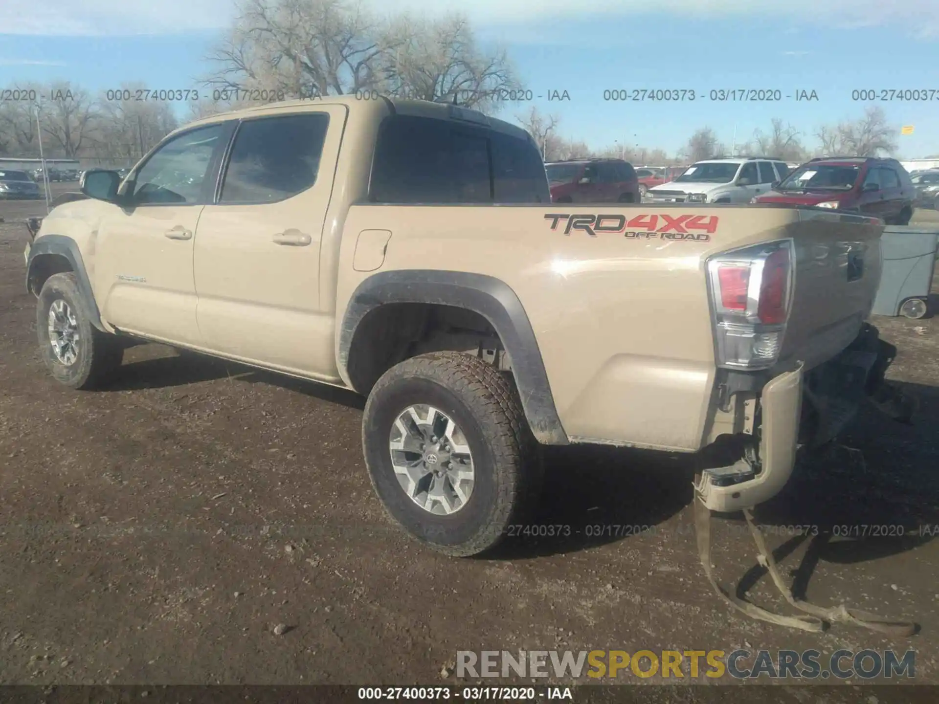 3 Photograph of a damaged car 3TMCZ5AN9LM303614 TOYOTA TACOMA 2020