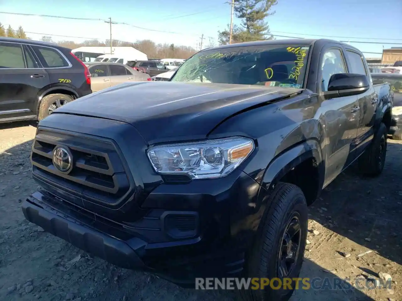 2 Photograph of a damaged car 3TMCZ5AN9LM306027 TOYOTA TACOMA 2020