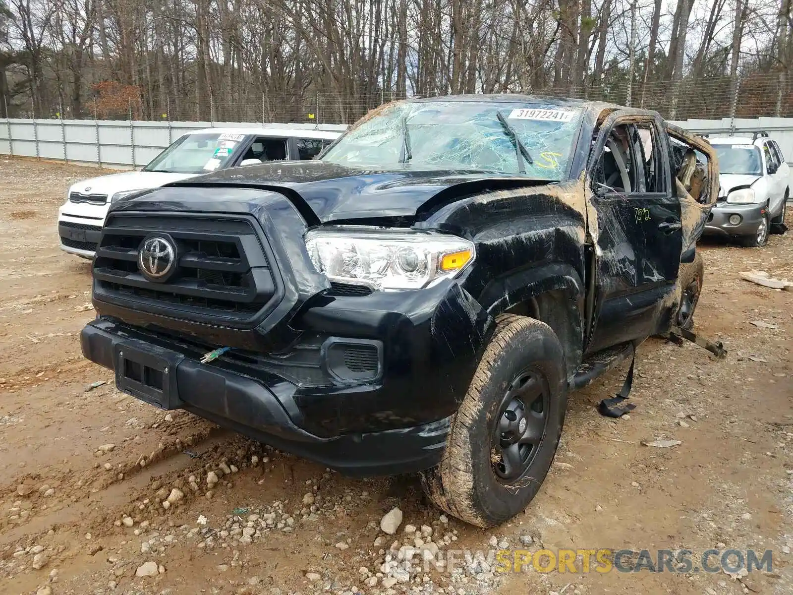 2 Photograph of a damaged car 3TMCZ5AN9LM307050 TOYOTA TACOMA 2020