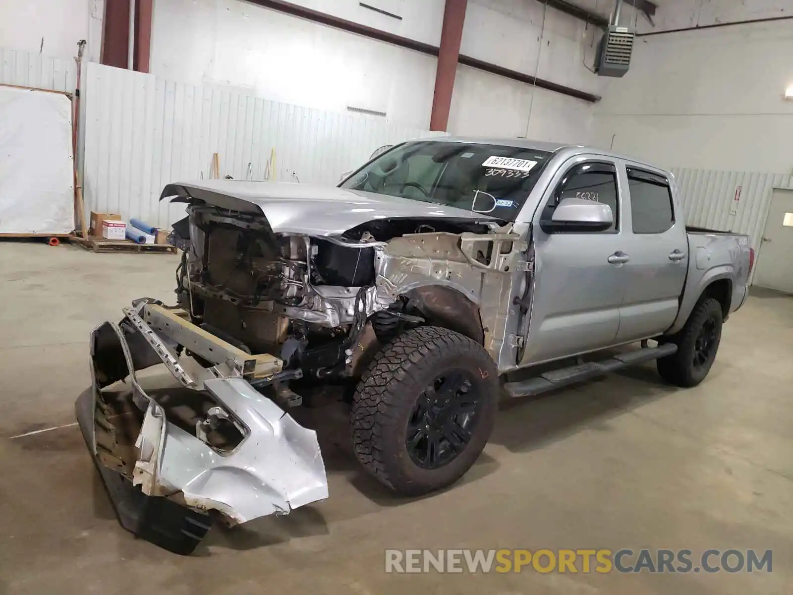 2 Photograph of a damaged car 3TMCZ5AN9LM309333 TOYOTA TACOMA 2020